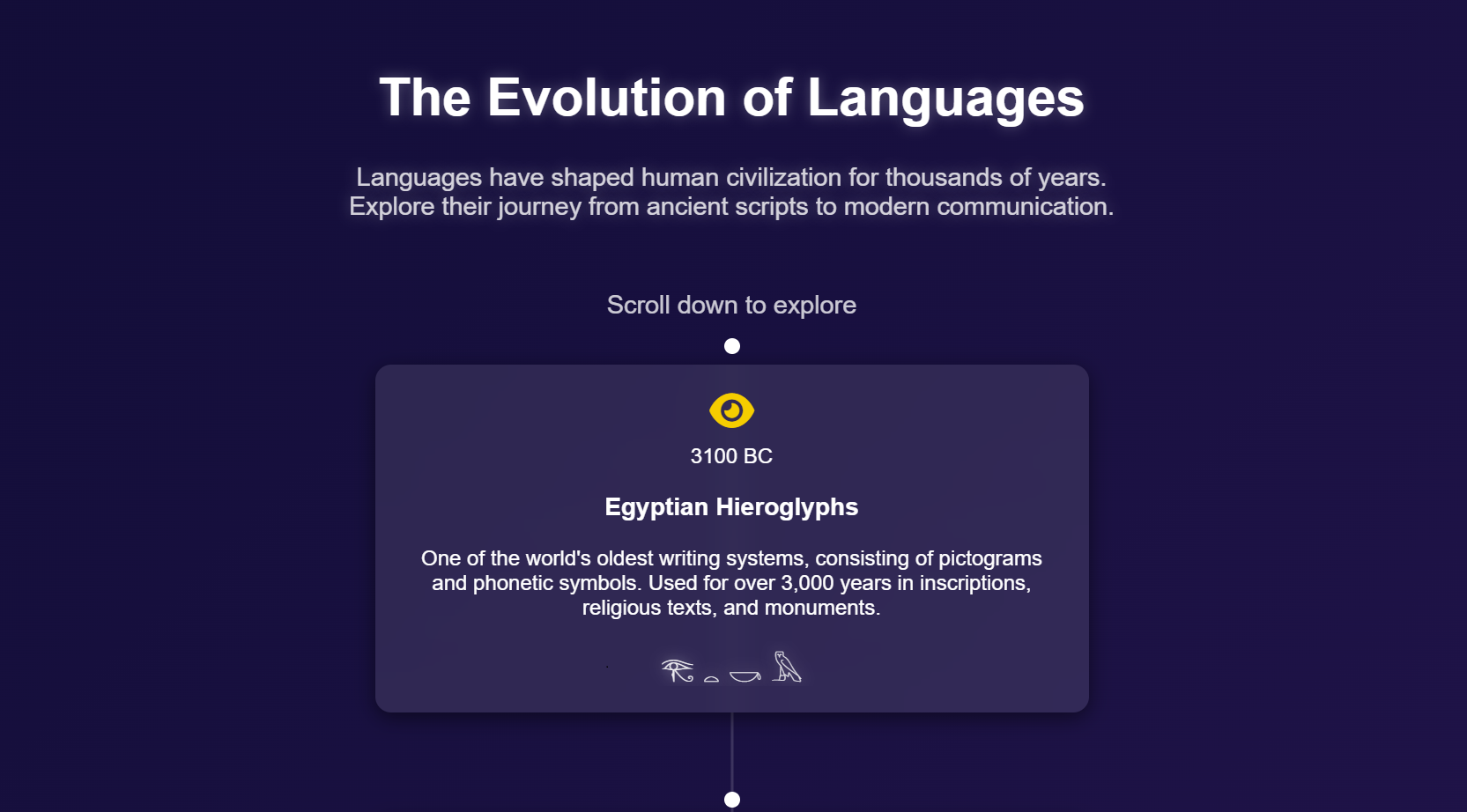 Evolution of languages